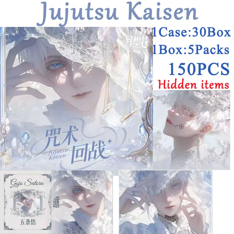 2025 Wholesale Jujutsu Kaisen Original High Definition Acrylic Collection Card Limited  Anime Character Board Games Toys Gift