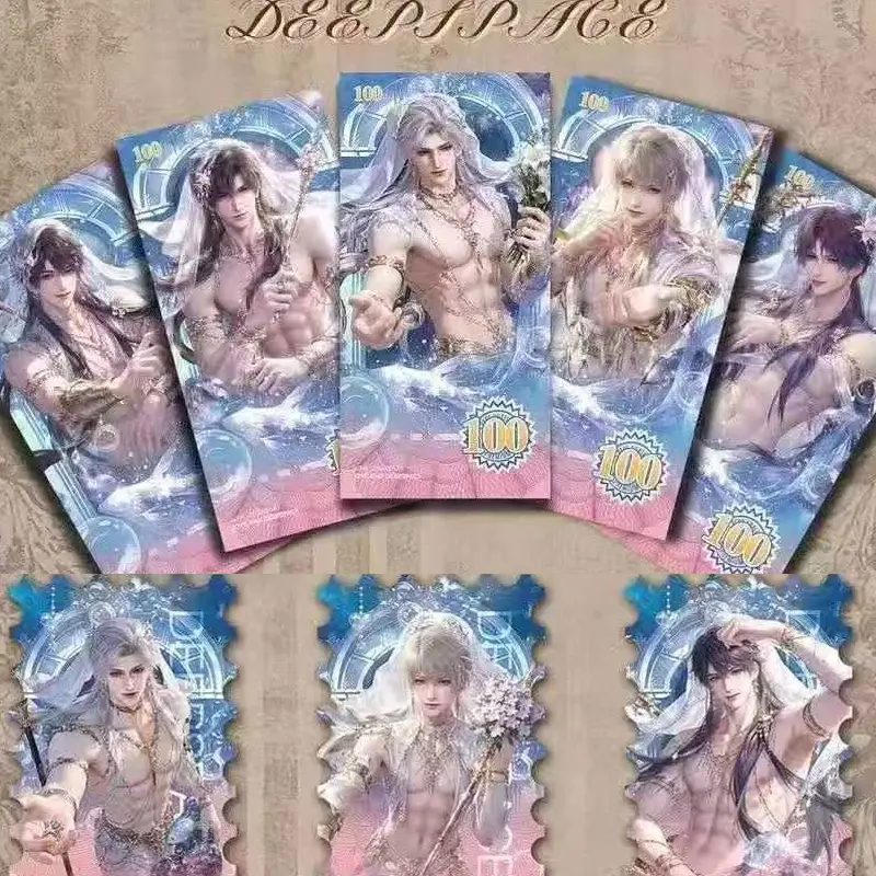 100Pcs/2025 New Love And Deep Space Wholesale Cosplay Cartoon Holographic Stamping Cards Blind Box Hobbies Gifts