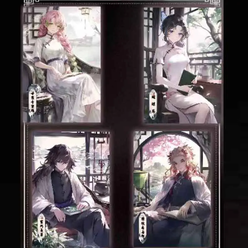 Wholesale Demon Slayer Booster Box Card Huiyu Cultural And Creative Rare Acrylic Collection Card Anime Game Character Card Gifts