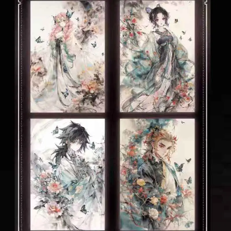 Wholesale Demon Slayer Booster Box Card Huiyu Cultural And Creative Rare Acrylic Collection Card Anime Game Character Card Gifts