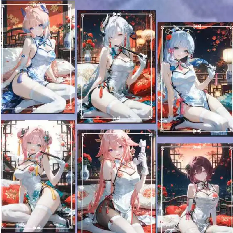 2025 New Goddess Story A5 Acrylic Collection Card Genshin Impact Booster Box Wholesale Board Game Hobbies Gift