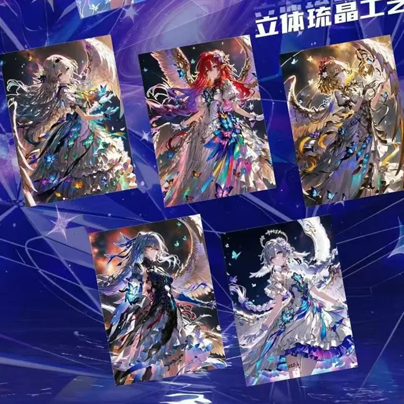 2025 Goddess Story Galactic Roaming Tear Toys Wave 5 Wholesale Full Set Game Anime Character Collection Card Hobbies Gift