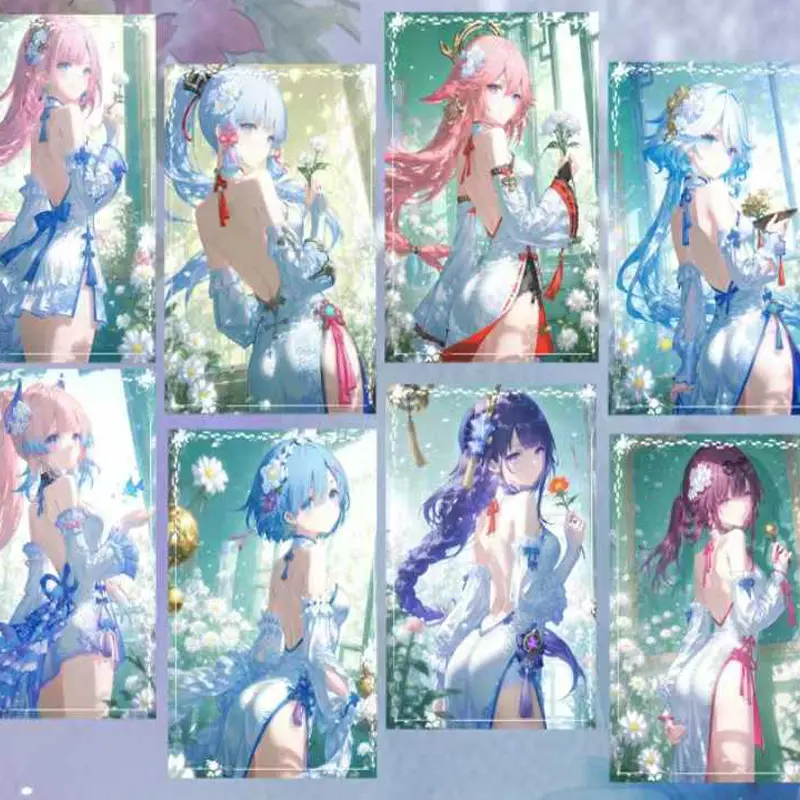 2025 New Goddess Story A5 Acrylic Collection Card Genshin Impact Booster Box Wholesale Board Game Hobbies Gift