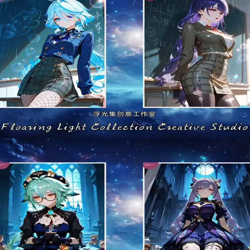 2025 Genshin Impact A5 Flash Cards Box Collection Full Set Anime Playing Collection Cards Child Gifts And Hobbies Gifts