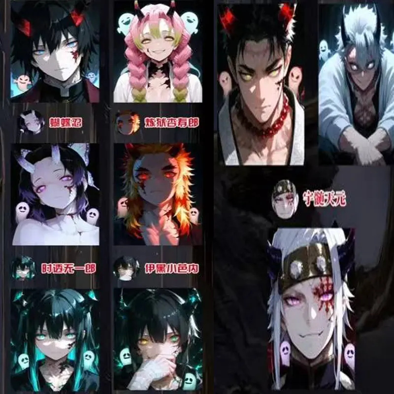 2025 Demon Slayer Wave 1 Cards Wholesale Acrylic And New Process Colored Paper Anime Character Collection Card Hobbies Gift