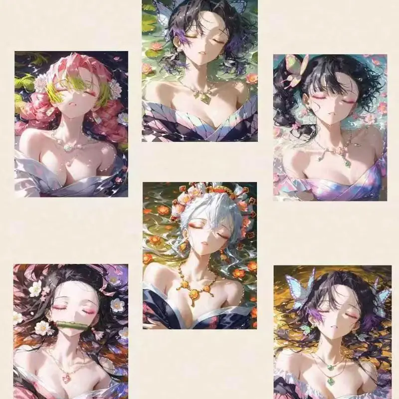 2025 New Demon Slayer Bu Ding Culture Collection Card 10*15cm Size Wholesale Cute Anime Character Hobbies Gift For Fans