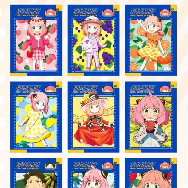 SPY x Family Collection Cards Creative Classical Anya New Original Anime Character Board Game Playing Trading Cards
