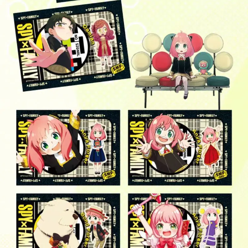 SPY x Family Collection Cards Creative Classical Anya New Original Anime Character Board Game Playing Trading Cards