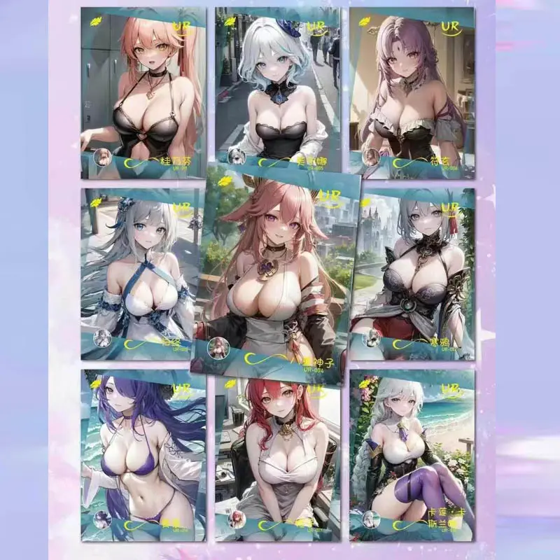 Goddesses Story Booster Box Collection Card Time And Space Weaving Theme Series Female Character Card Playing Cards Tables Games