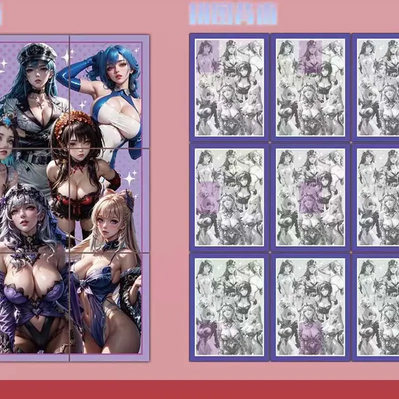 Goddess Story Collection Card Side Bronzing Front And Back Laser Sexy Acg Anime Trading Cards