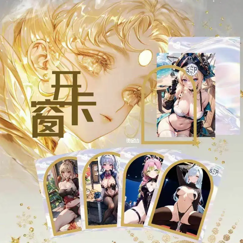 Goddess Story Hot And Spicy 3 Flower White Moonlight Cards Booster Box Erogenous Girls Party Trading Playing Cards
