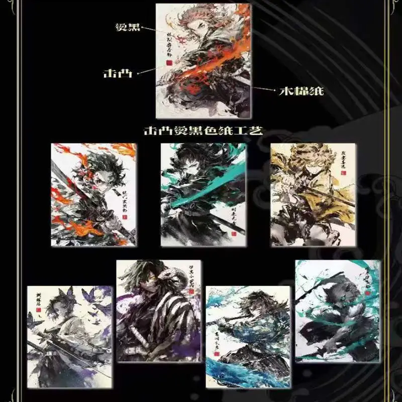 Newest Demon Slayer Shi Jie Culture Collection Colored Paper Card Wholesale Anime Character Hobbies Gift And Child Toys
