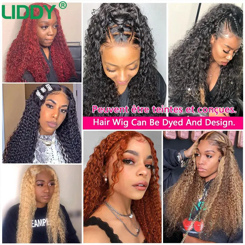 360 Full Lace Wig Pre Plucked Deep Curly Human Hair Wigs Transparent 13x4 13x6 Lace Frontal Wigs For Black Women Water Wave Wig