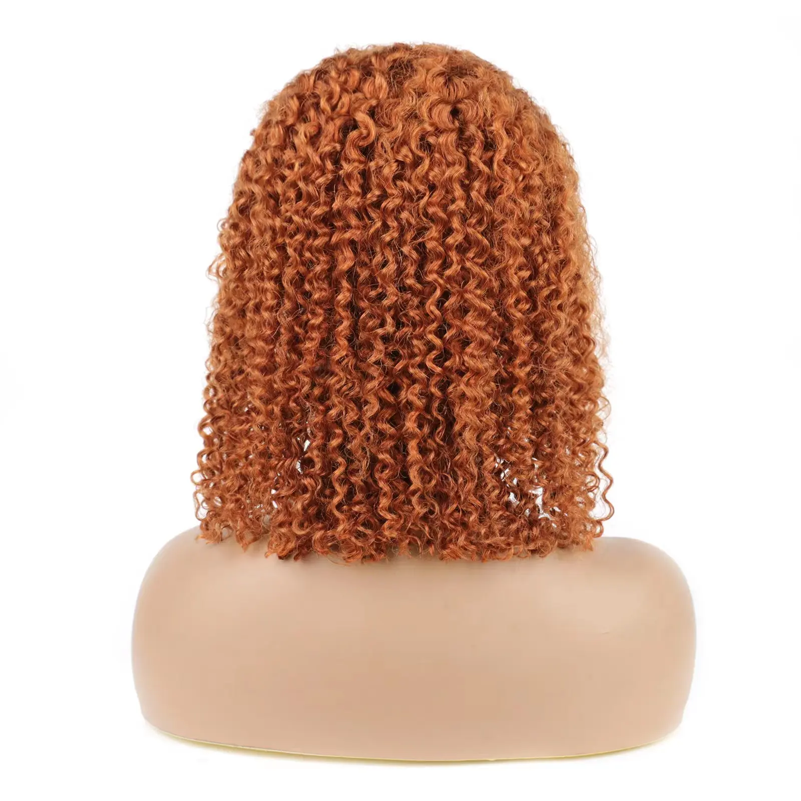 Ginger Orange Jerry Curly Bob Wig 13x4 Lace Front Human Hair Wigs For Women Short Bob Curly Human Hair Wigs Transparent Lace Wig