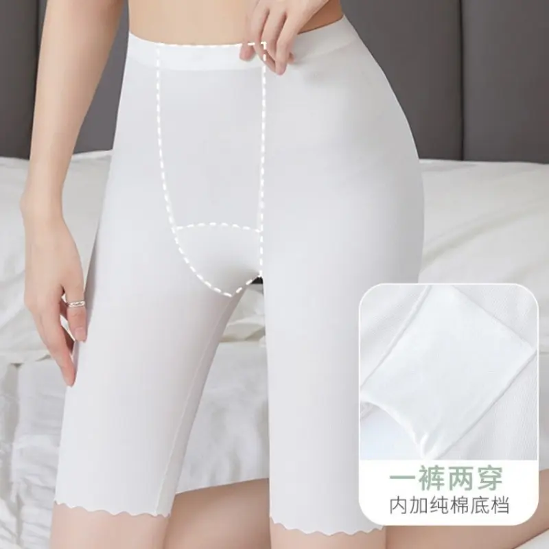 New Ice Silk Breathable Panties Seamless Safety Short Pants Women's Stretch Shorts Slimming Under Skirt Shorts Boxers for Women