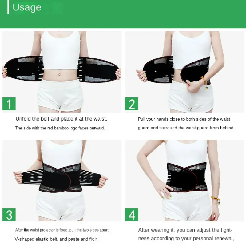 Adjustable Waist Trainer Belt Men Women Lower Back Brace Spine Support Waist Belt Orthopedic Breathable Lumbar Corset