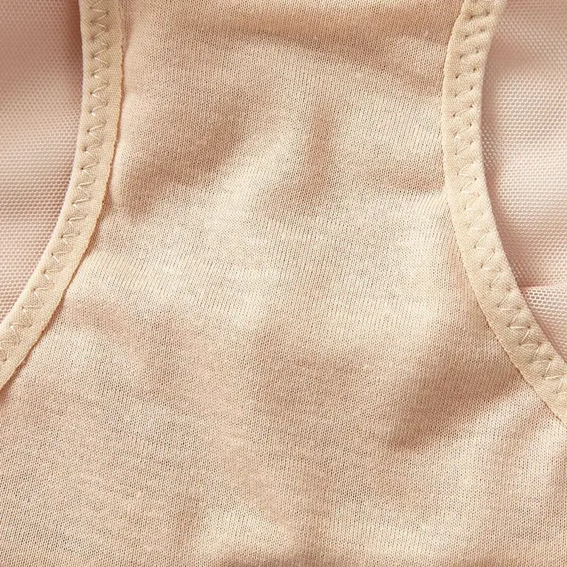 Women High Waist Body Shaper Slimming Butt Lifter Shapewear Solid Color Breathable Lace Underwear Tummy Control Panties Hip Pads
