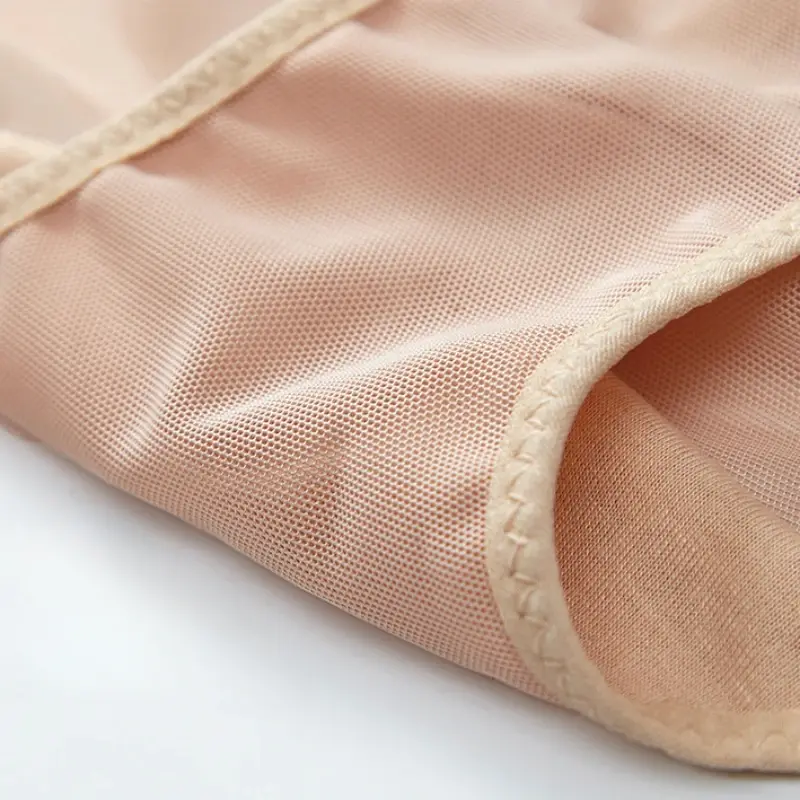 Women High Waist Body Shaper Slimming Butt Lifter Shapewear Solid Color Breathable Lace Underwear Tummy Control Panties Hip Pads