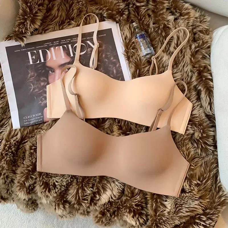 Seamless Tube Top Bras Women Underwear Small Chest Bras Women's Upper Support Bra Non-Wire Female Sexy Lingerie Solid Intimates