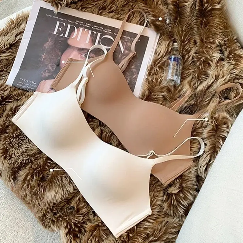 Seamless Tube Top Bras Women Underwear Small Chest Bras Women's Upper Support Bra Non-Wire Female Sexy Lingerie Solid Intimates