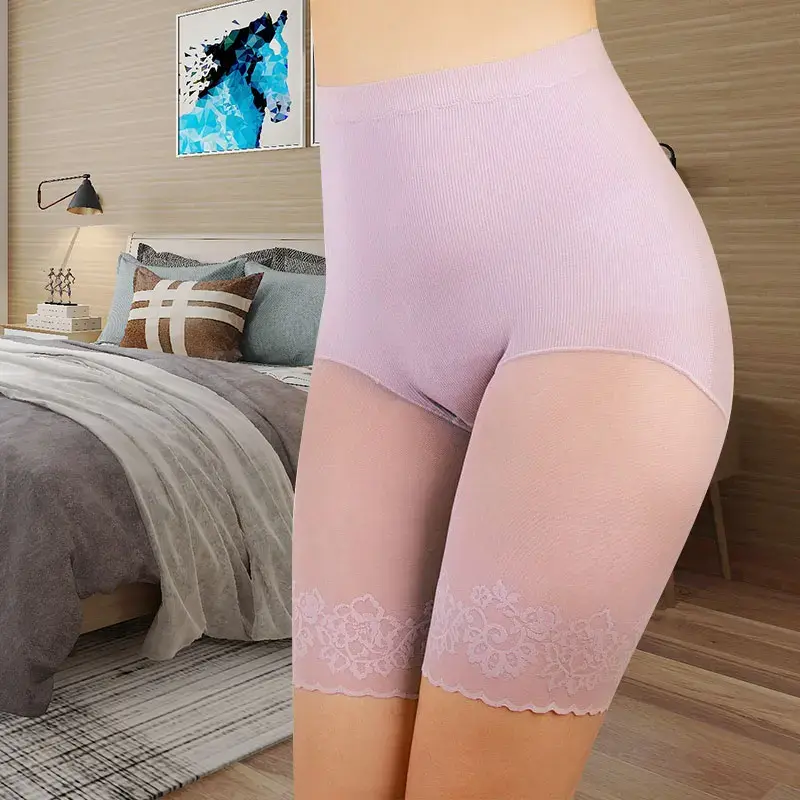 Women's shorts under the skirt Safety Pants Sexy Lace Anti Chafing Thigh High Waist Boxer Panties Anti Friction Skirt Shorts
