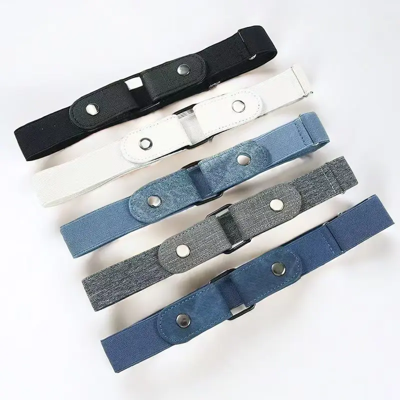 Elastic Waist Band Ins Adjustable Versatile Leisure Jeans Belt No Buckle Easy To Wear Waist Support Invisible Belt Women's Belt