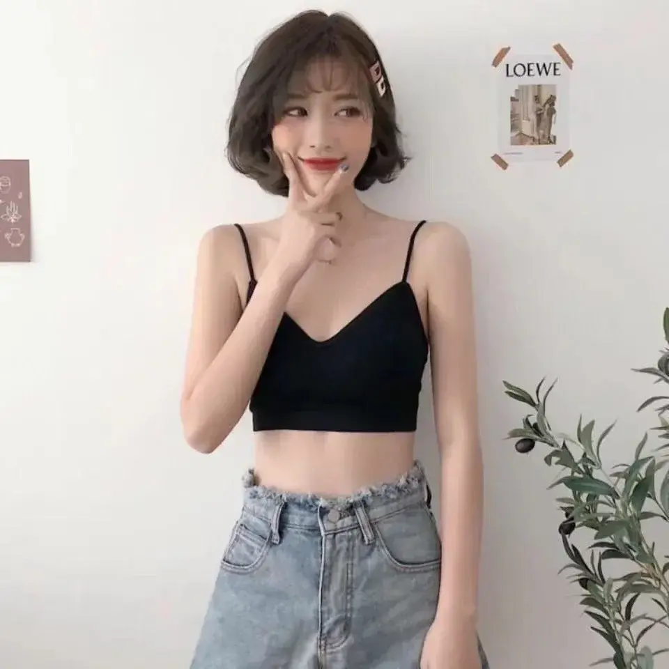 High Elastic Bra Women Gathering Bralette Push Up Bra Summer Anti-light Wild Bra Tube Top Sexy No Rims Lingerie