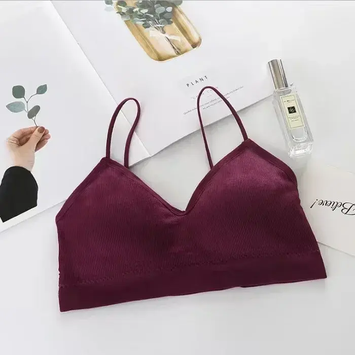 High Elastic Bra Women Gathering Bralette Push Up Bra Summer Anti-light Wild Bra Tube Top Sexy No Rims Lingerie