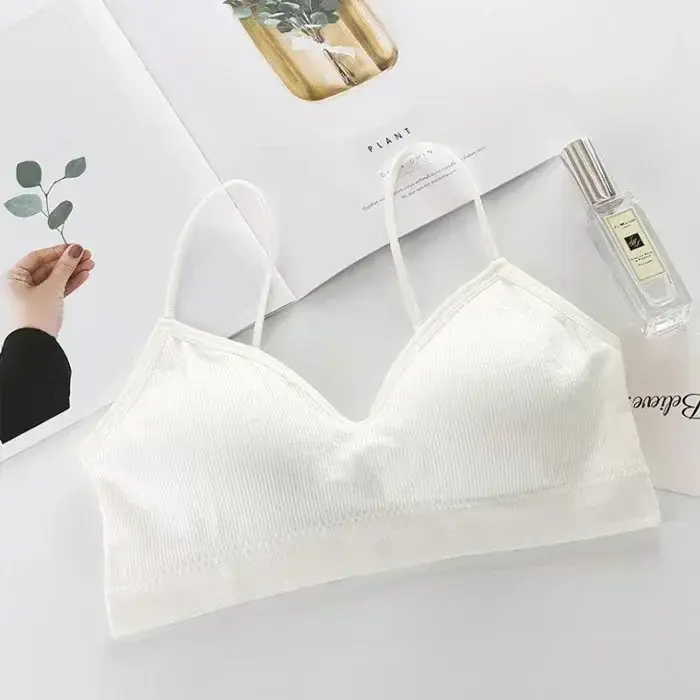 High Elastic Bra Women Gathering Bralette Push Up Bra Summer Anti-light Wild Bra Tube Top Sexy No Rims Lingerie