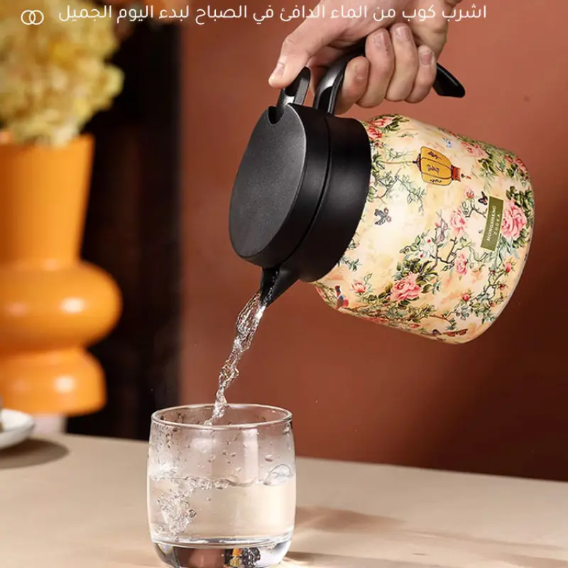 Household flower large capacity teapot old white teapot insulation teapot tea set flower large capacity household teapot