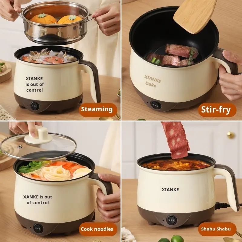 Multifunction Electric Cooker Electric Hot Pot Steaming Allinone Cooking Pot Single/Double Layer Hot Pot Electric Rice Cooker