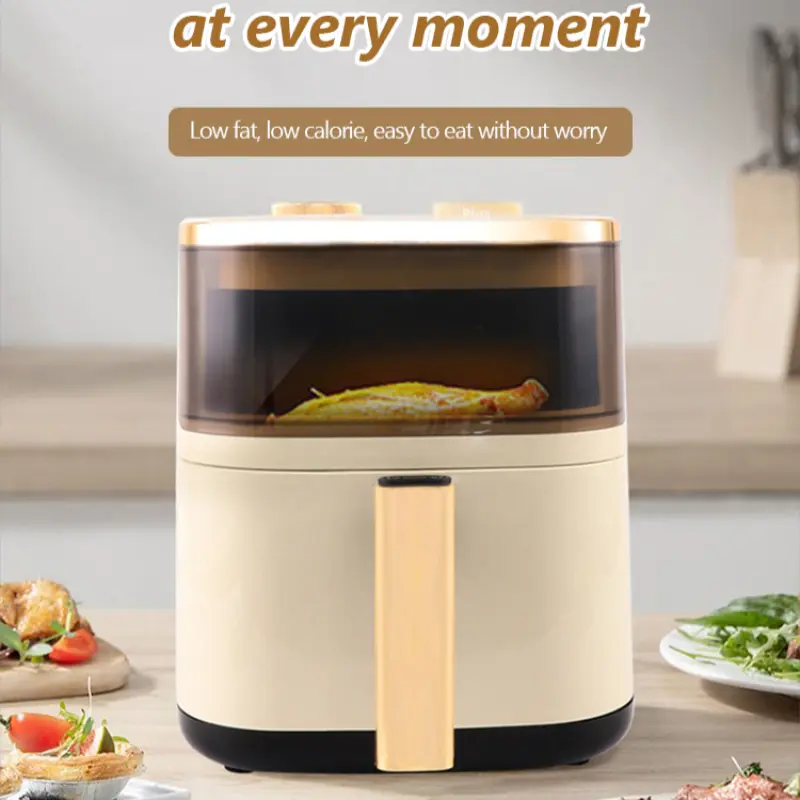 Home Visual Air Fryer Camel Multifunctional Large Capacity Knob Electric Oven French Fryer