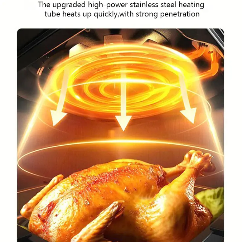 Home Visual Air Fryer Camel Multifunctional Large Capacity Knob Electric Oven French Fryer