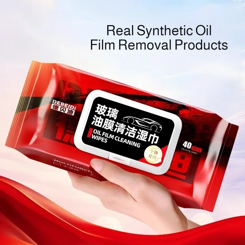 Auto Glass Wipes Nonstaining Stain Remover Cleaning Wipes Soft Glass Cleaner Oil Film Remover Wipes