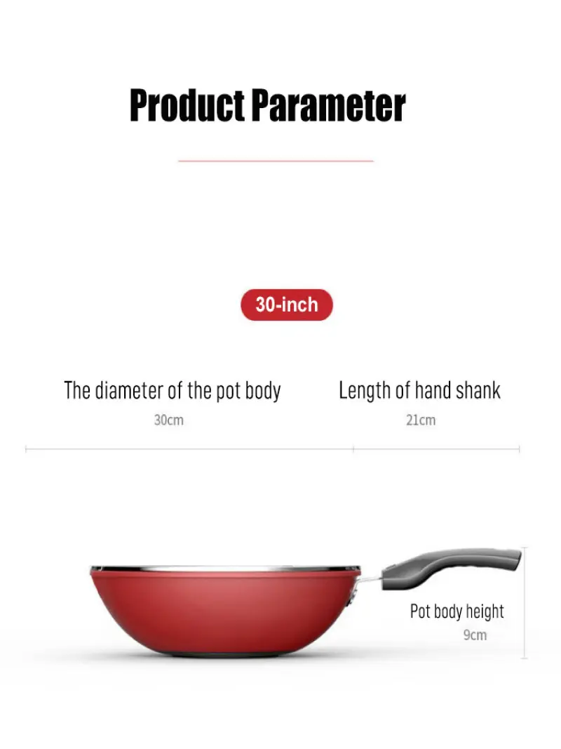 Household Honeycomb NonStick Wok Full Size StirFry Pan Frying Pan NonStick Stir Fry Pan