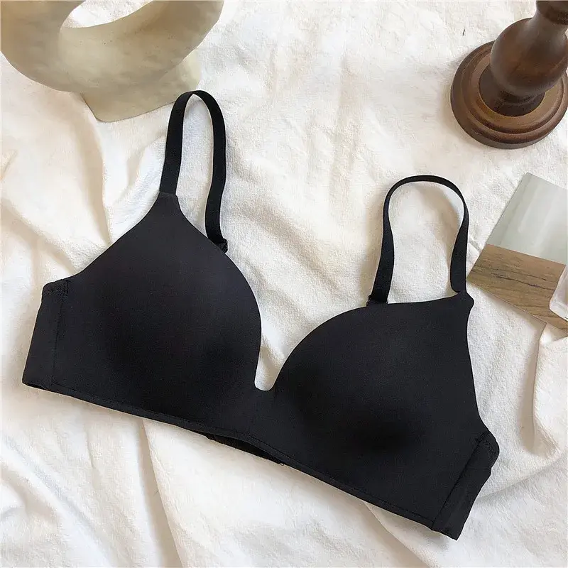 Seamless Bras for Women Push Up Bras No Wire Brassiere A B Cup Underwear Sexy Bralette Three Quarters(3/4 Cup) Lingerie