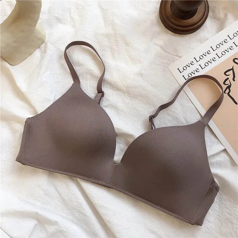 Seamless Bras for Women Push Up Bras No Wire Brassiere A B Cup Underwear Sexy Bralette Three Quarters(3/4 Cup) Lingerie