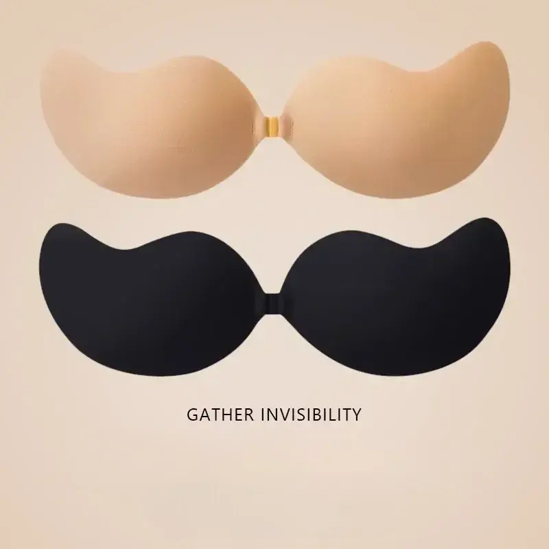 New Women Invisible Strapless Adhesive Stick Bra Strapless Push Up Lingerie Seamless Silicone Nipple Covers Bralette Underwear