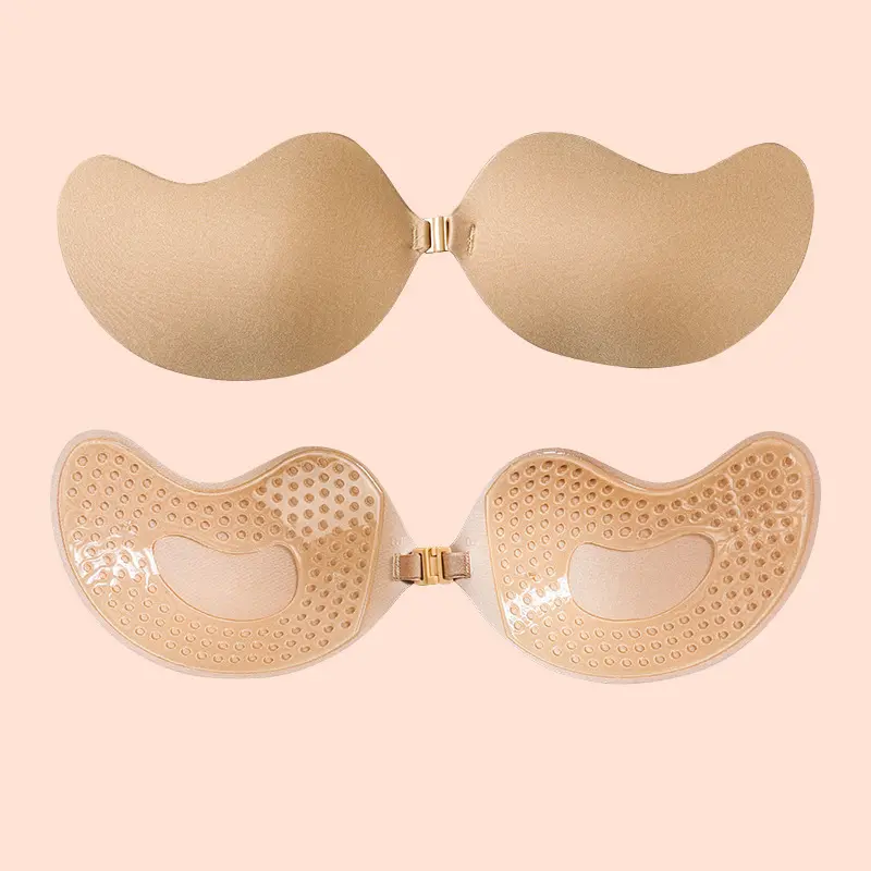 New Women Invisible Strapless Adhesive Stick Bra Strapless Push Up Lingerie Seamless Silicone Nipple Covers Bralette Underwear