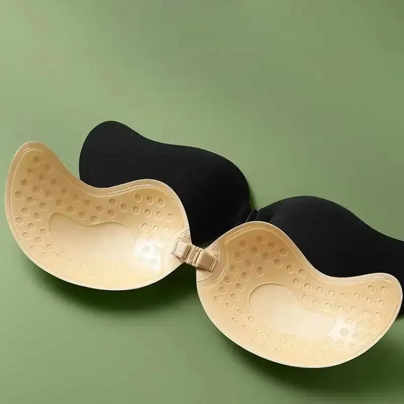 New Women Invisible Strapless Adhesive Stick Bra Strapless Push Up Lingerie Seamless Silicone Nipple Covers Bralette Underwear