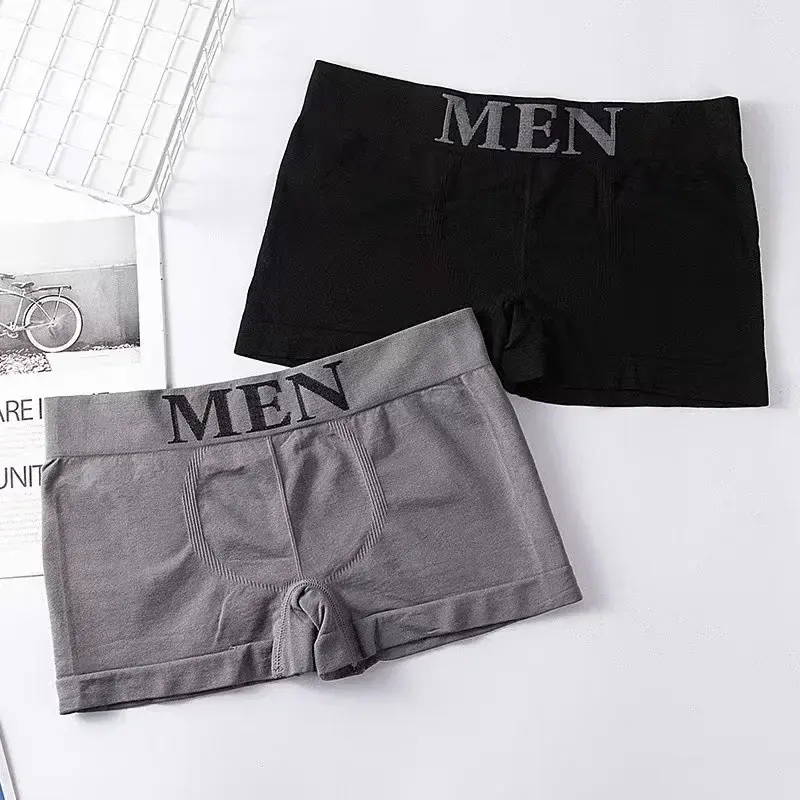 Men's Panties Underwear Boxers Breathable Man Boxer Solid Underpants Comfortable Male Brand Shorts Black Blue Underwear