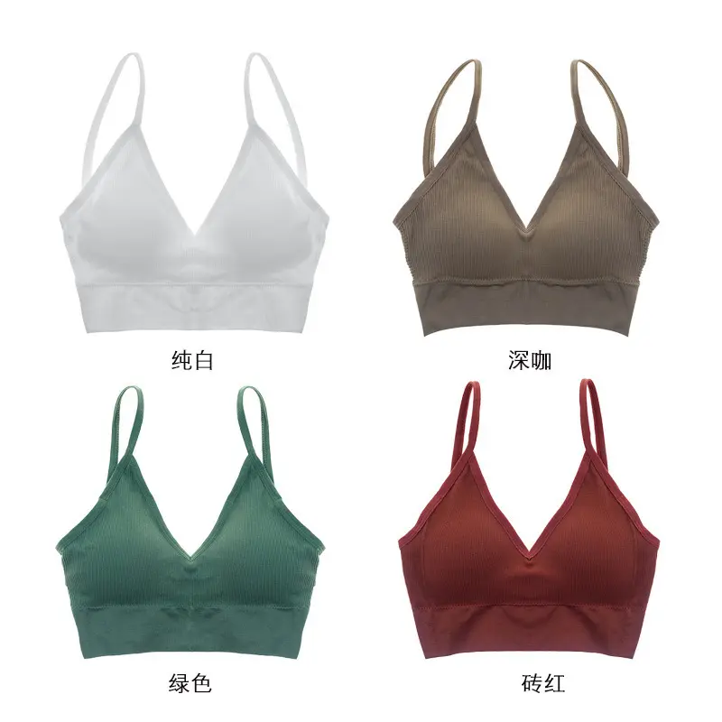 Sexy Seamless Bras For Women Padded Underwear U Backless Bralette Sleep Top Camis Cotton Wireless Fitness Bra Lingerie