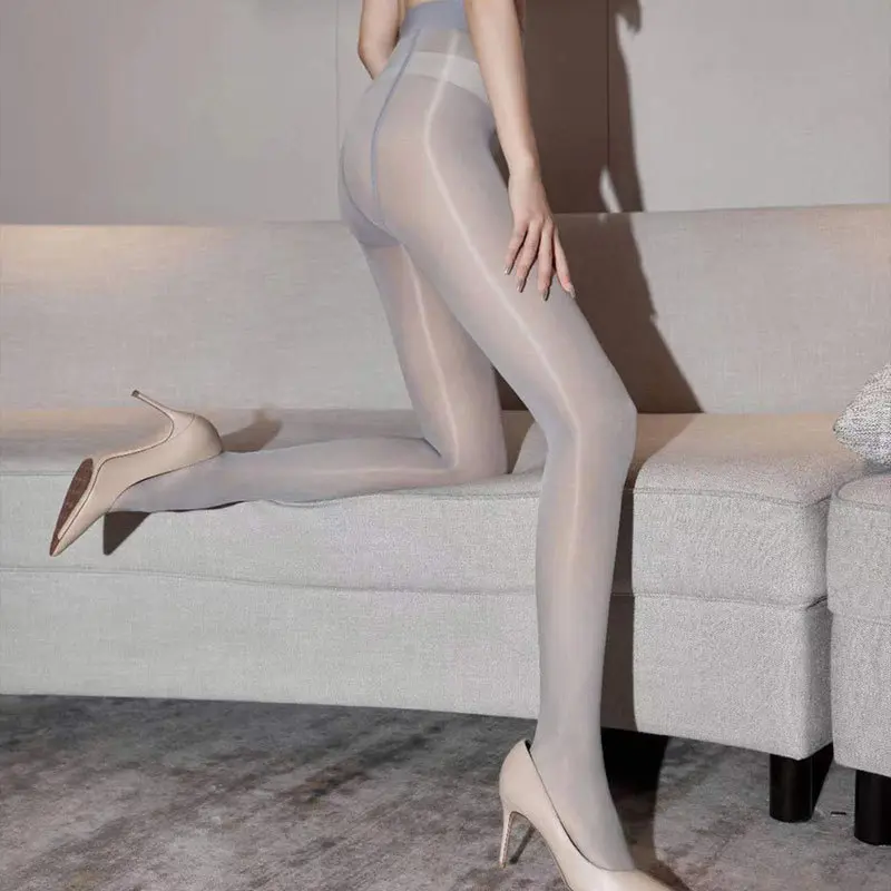 60D Stockings Fashion Shiny Women Super Elastic Magical Tights Unbreakable Silk Sexy Slim Skinny Leg Breathable Glossy Pantyhose