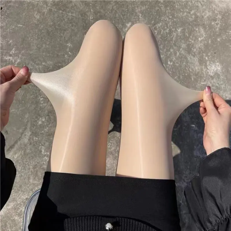 60D Stockings Fashion Shiny Women Super Elastic Magical Tights Unbreakable Silk Sexy Slim Skinny Leg Breathable Glossy Pantyhose