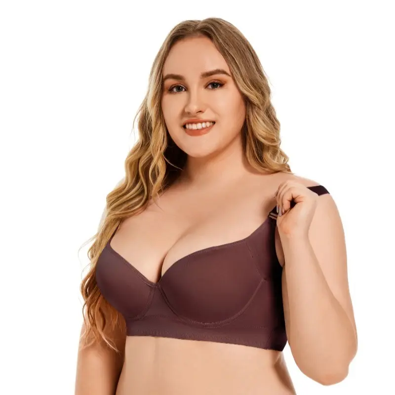 Women Full Coverage Push Up Bra Underwire Sculpting Uplift Shapewear Deep Cup T Shirt Bra Hide Back Fat Smoothing Brassiere