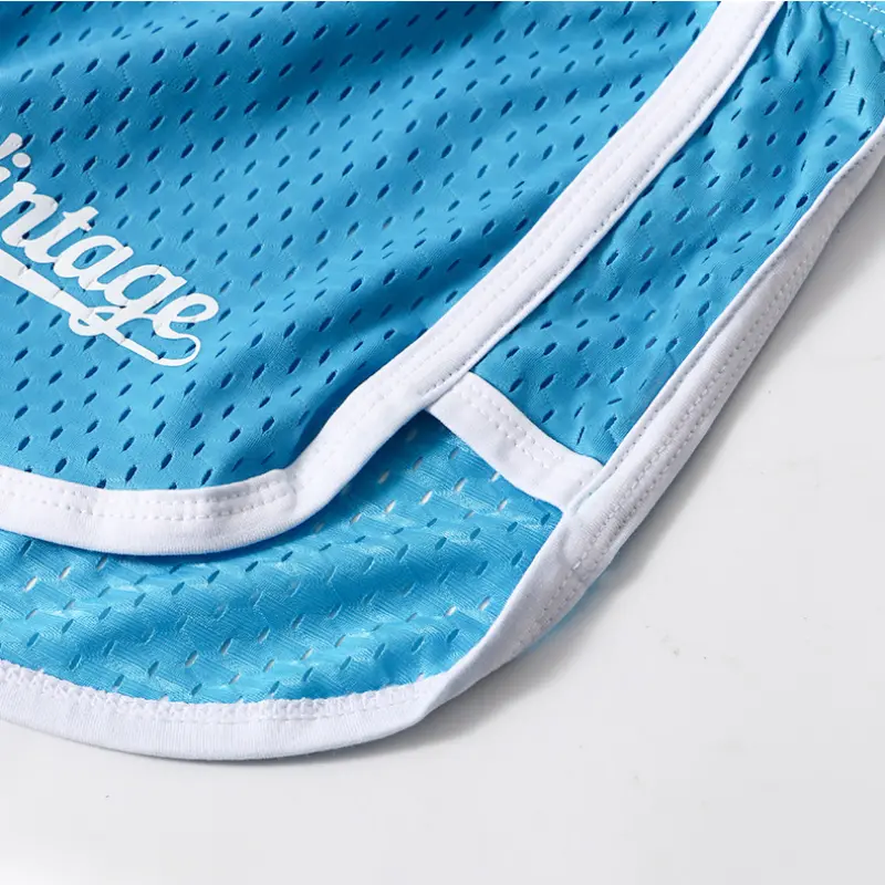 New Mesh Breathable Men's Boxer Shorts Summer Thin Ice Silk Quick Drying Aro Pants Mid Waist Home Pajamas Shorts Worn Externally