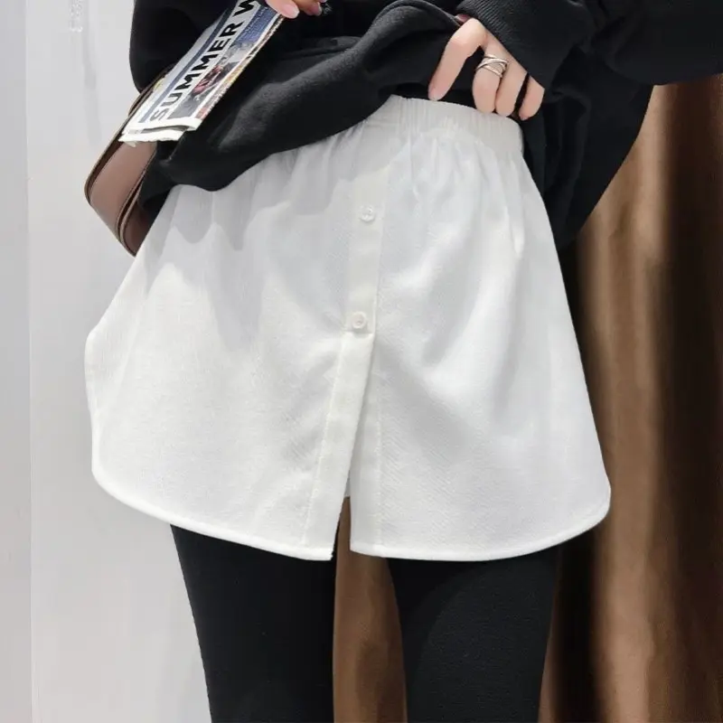 Women Fake Shirt Hem Detachable Underskirt Irregular Skirt Tail Blouse Hem Extender Mini Skirt Layered Inner Layer for women