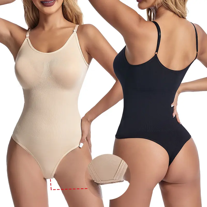 Women Shapers One-piece Shapewear Backless U Plunge Thong Waist Trainer Women Push Up Open crotch Lift Buttocks Shaping Clothes