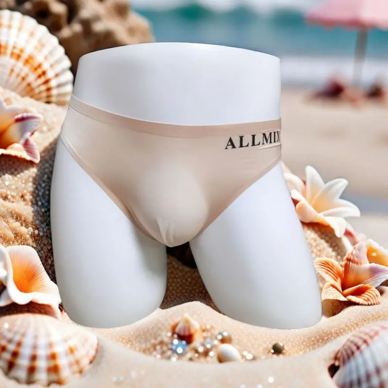 Men's Thongs Sexy Transparent Comfortable Sports Fitness Letter Ultra Thin Thongs Ice Silk Low Waist Lift Hip Men's Panties