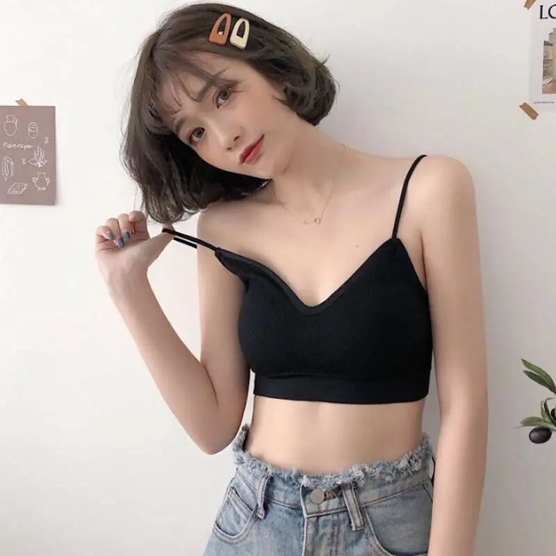 Women's Bras High Elastic Underwear Women Gathering Bralette Push Up Bra Summer Anti-light Wild Bra Tube Top No Rims Lingerie